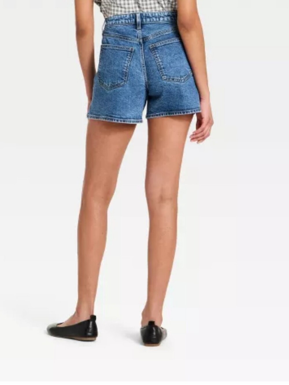 Universal Thread High-Waist A-line Blue Denim Shorts Sz 2
